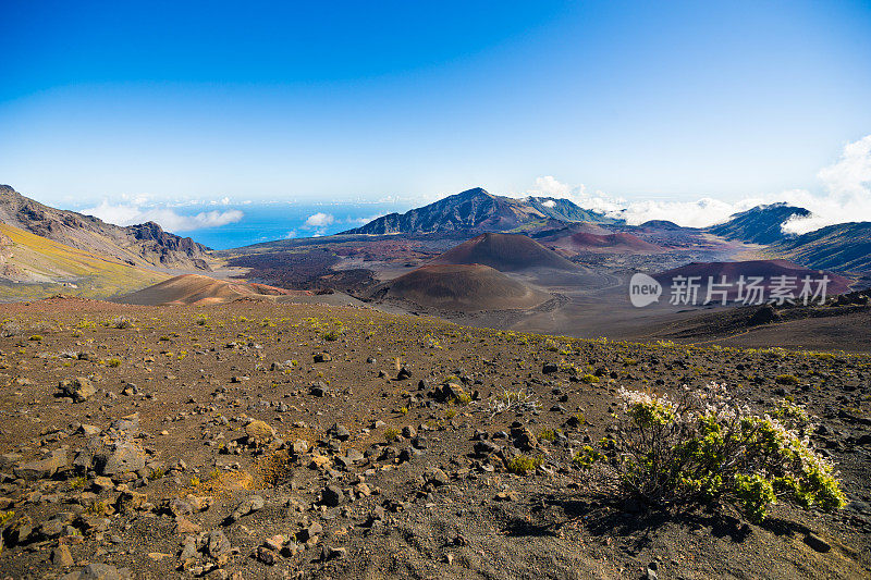 夏威夷毛伊岛的哈雷阿卡拉火山