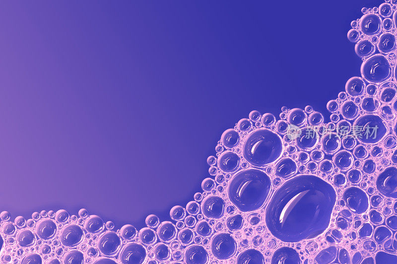 肥皂泡沫背景(紫色)