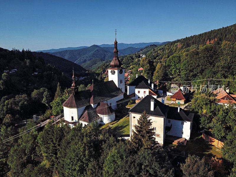 空中风景的西班牙Dolina，斯洛伐克