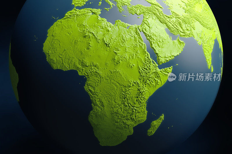 非洲卫星图