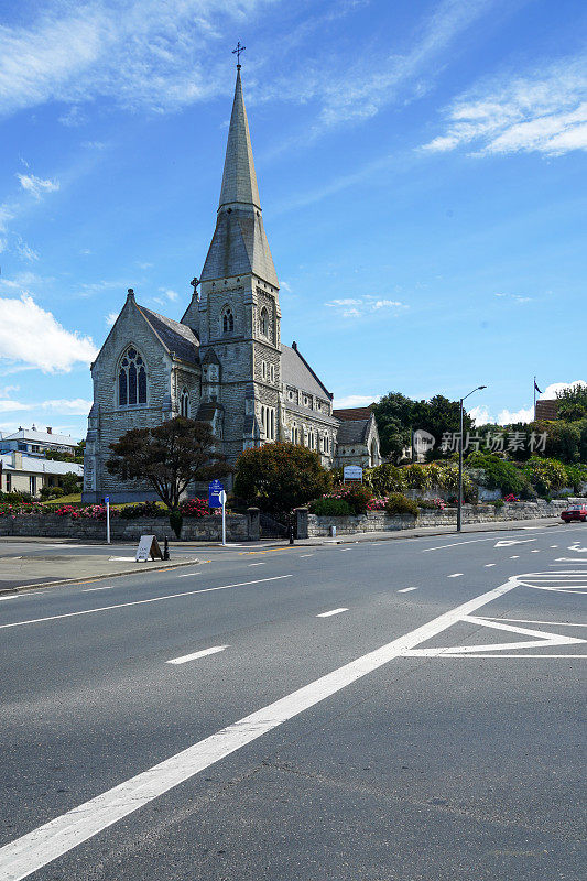 圣路加圣公会教堂，位于新西兰历史悠久的Oamaru镇