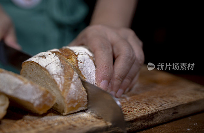 自制的法棍面包片