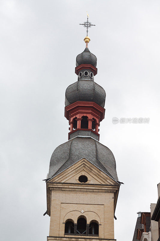 科布伦茨的教堂钟楼