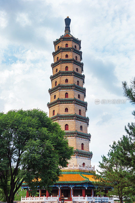 中国承德避暑胜地永佑寺遗址塔