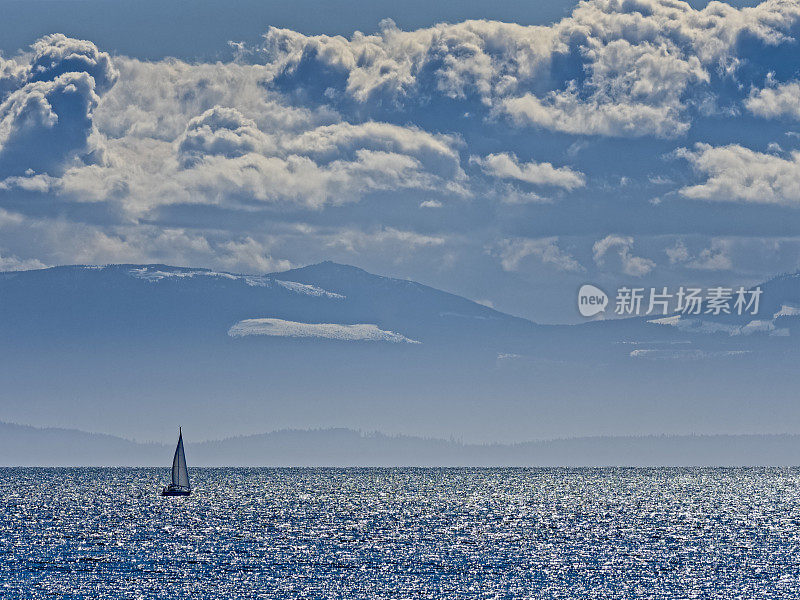 不列颠哥伦比亚省海岸上的温哥华天际线