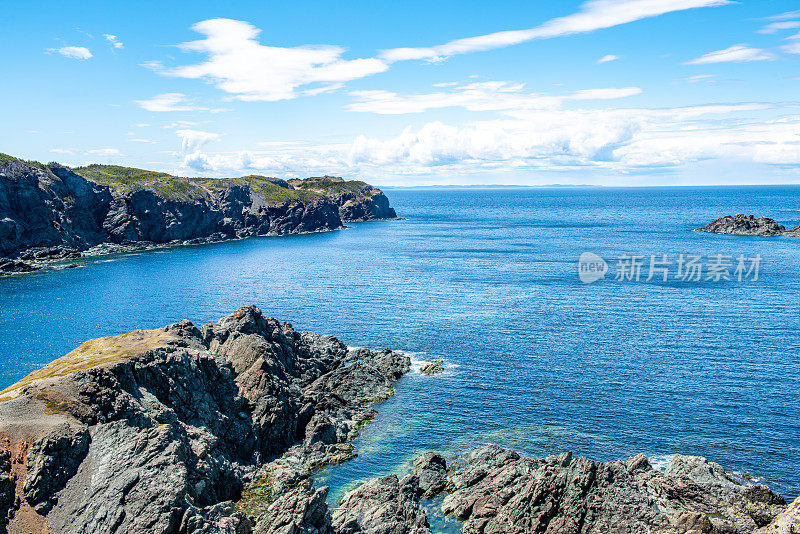 低头，保姆洞和睡眠湾小径，乌鸦头，Twillingate，加拿大