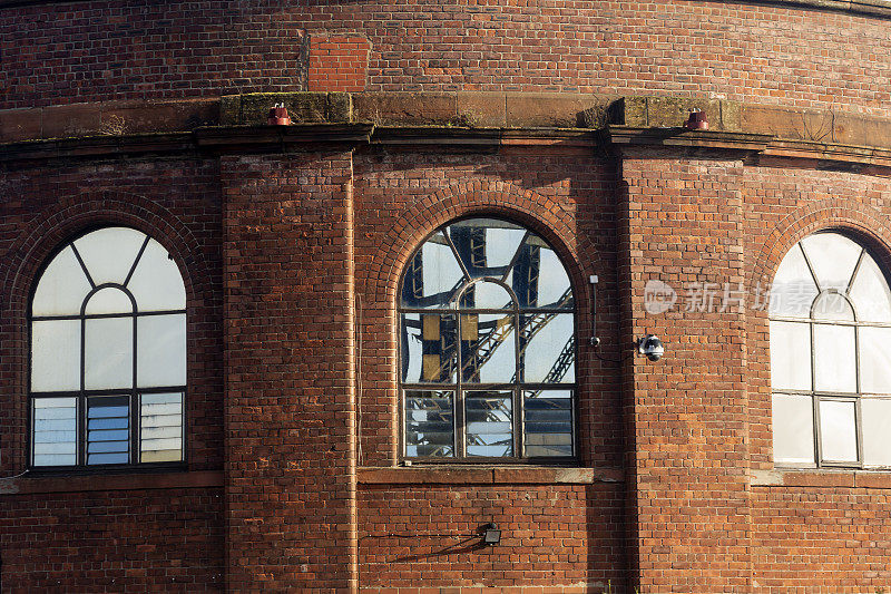 英国苏格兰格拉斯哥的建筑建筑工业机械抽象细节