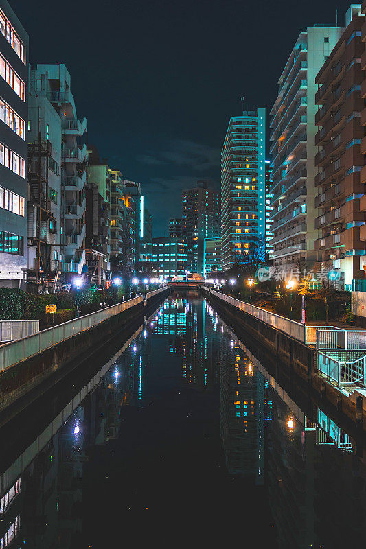 东京柴浦的夜景