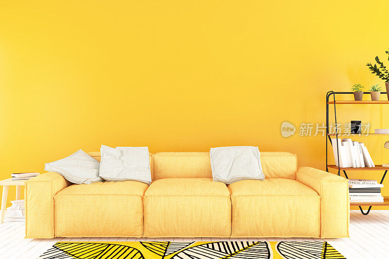 黄色的客厅