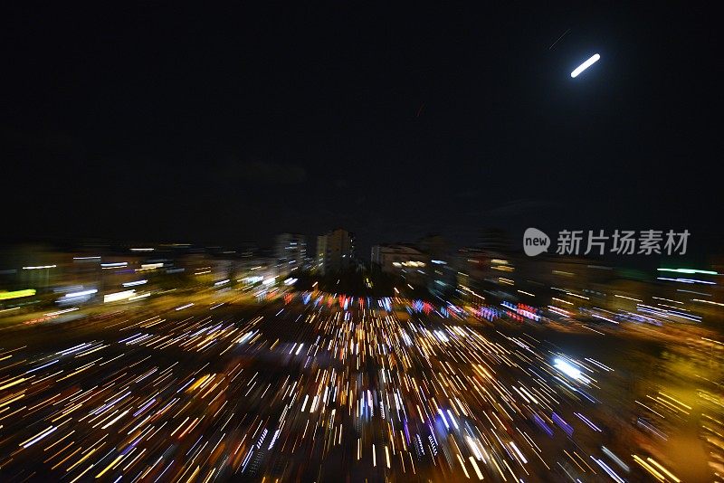 变焦爆发技术夜景拍摄。