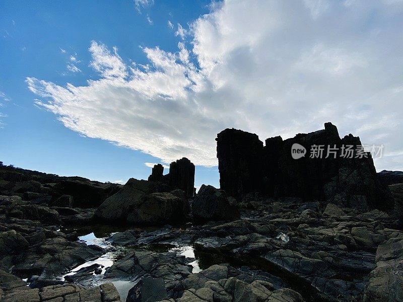 戏剧性的新南威尔士州南部海岸风景