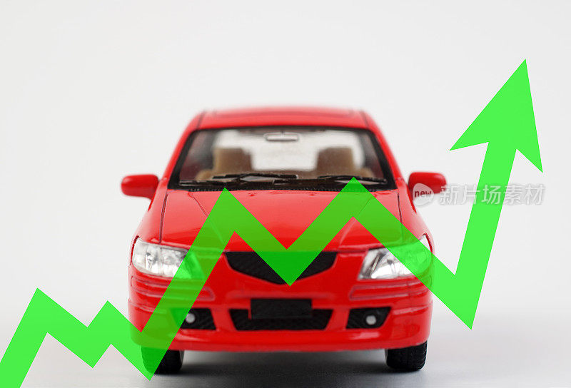 汽车销售价格正在上涨。汽车市场的概念增长，保险，价格增长，维修费用