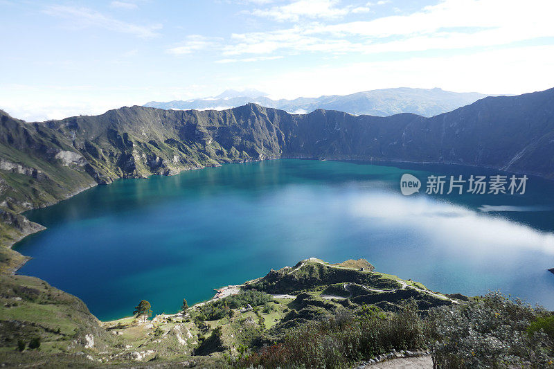 湖Quilotoa、厄瓜多尔