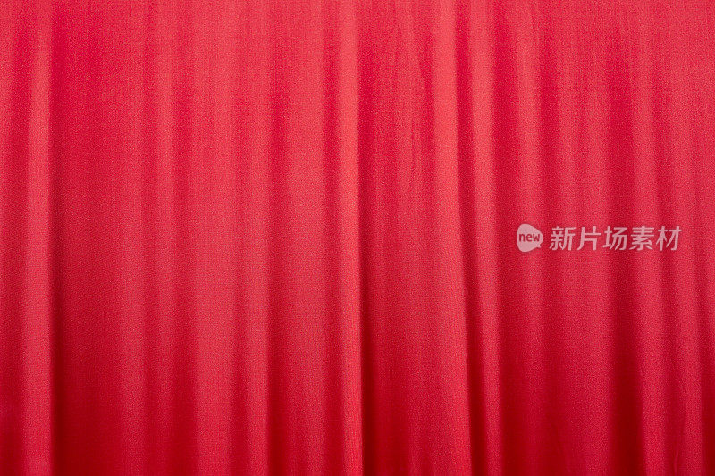 红色窗帘，背景与复制空间