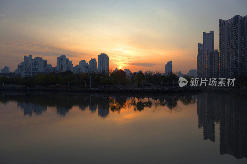上海日落