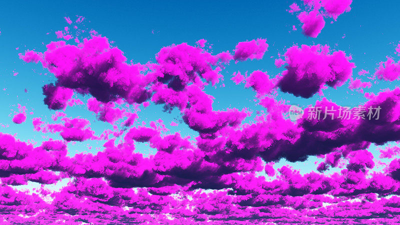 生动的紫色Cloudscape