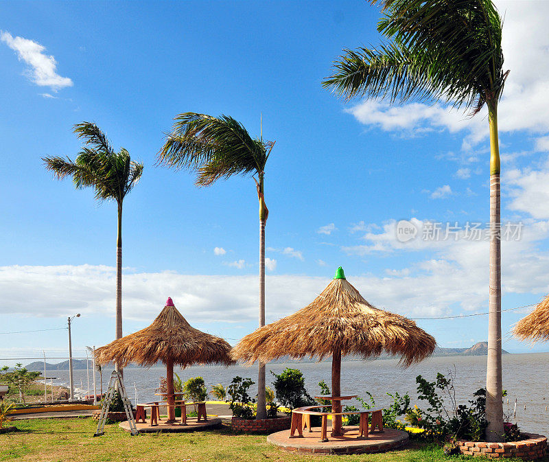 尼加拉瓜的马那瓜:海滨