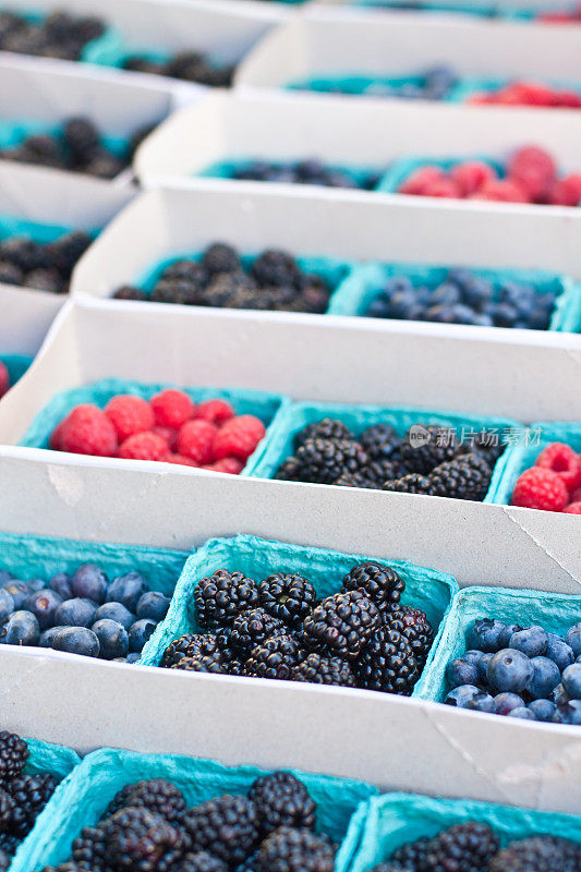 蓝莓，黑莓，覆盆子