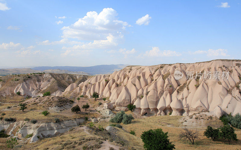 土耳其卡帕多西亚的砂岩地层
