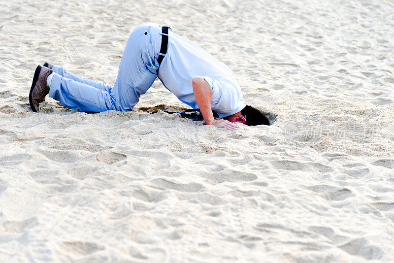 把头埋在沙子里