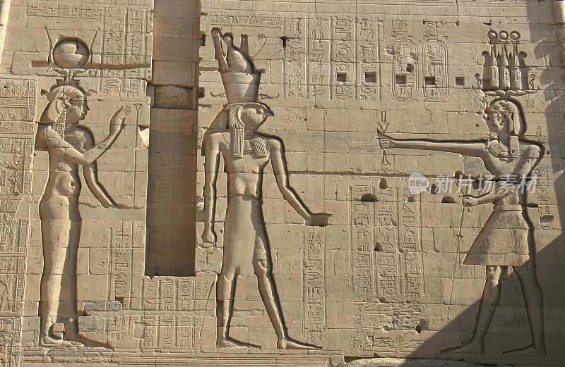 埃及伊希斯菲莱神庙第二塔Detail