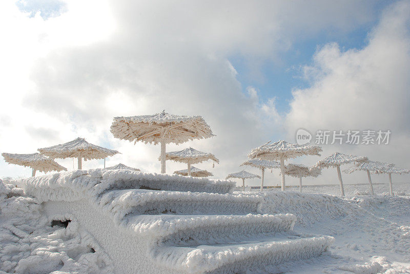 海滩白雪女王