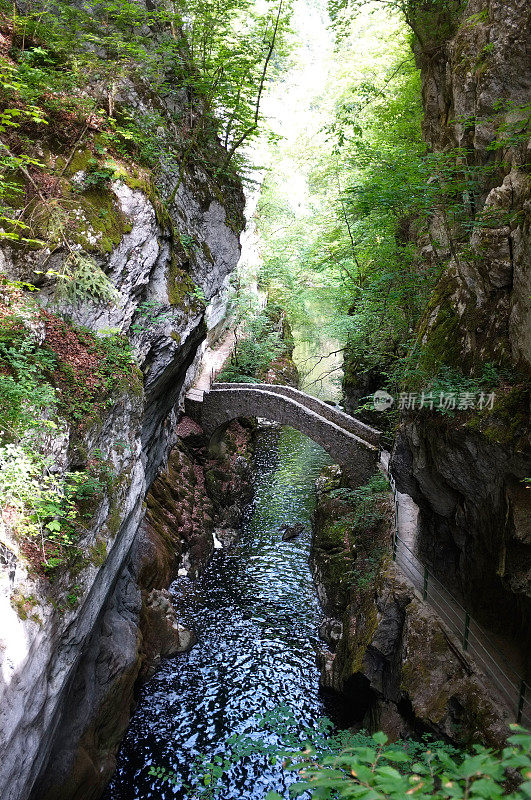 阿雷泽峡谷和瑞士汝拉河