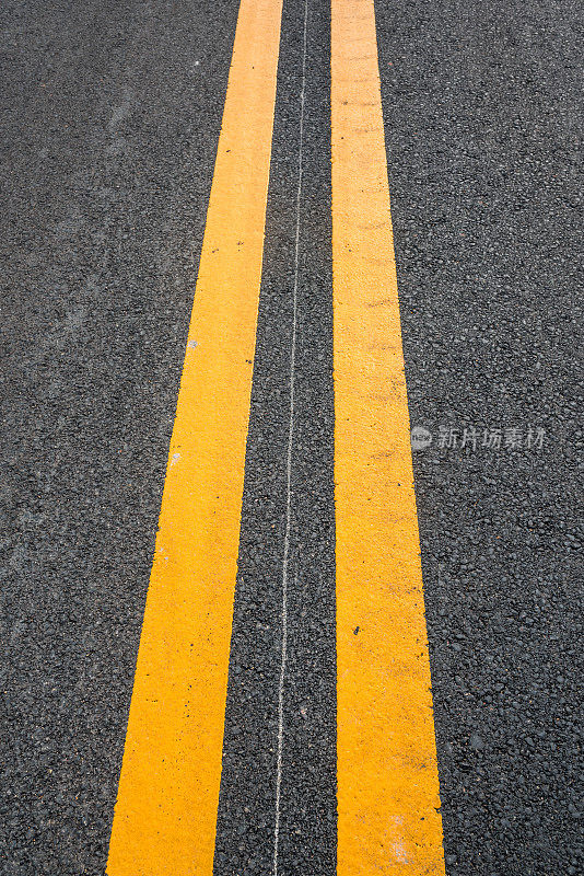 沥青路面用黄色双线