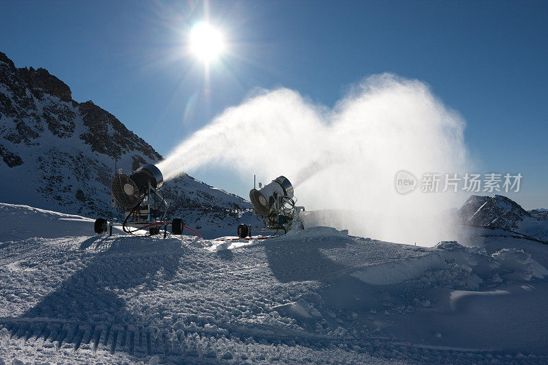 人工造雪晴天