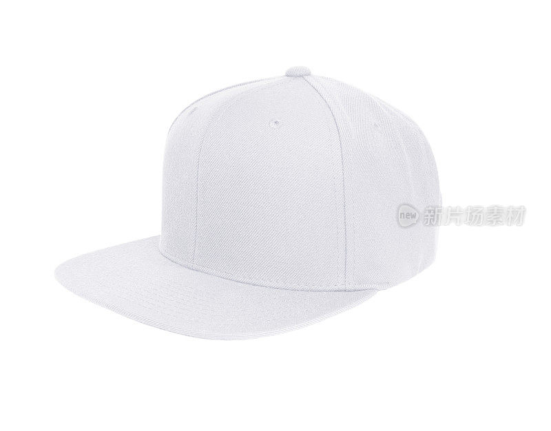 空白棒球帽颜色白色孤立观