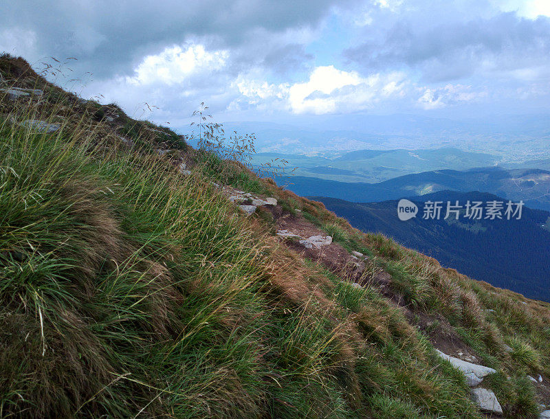 山的风景。