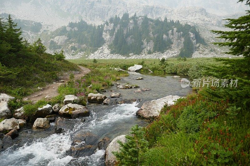 蜿蜒的高山流