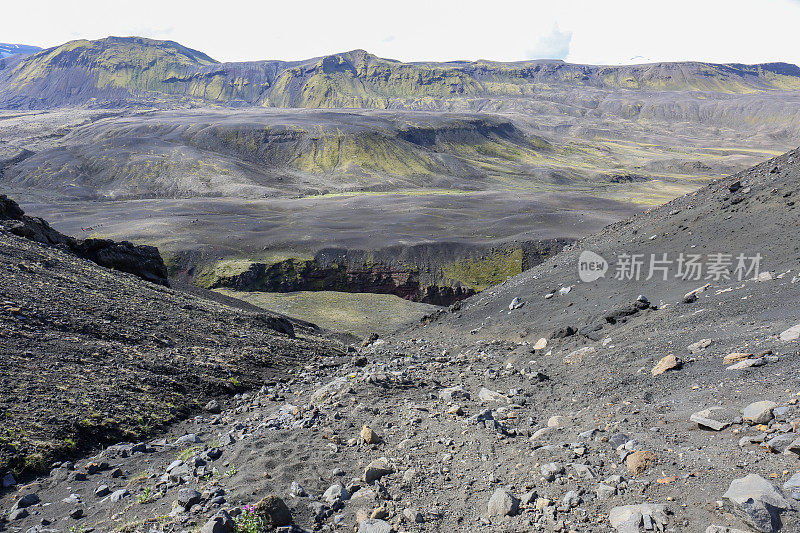 冰岛美丽的火山景观Landmannalaugar山