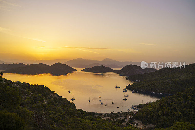 萨拉湾全景在内部，莫卧儿王朝，火鸡