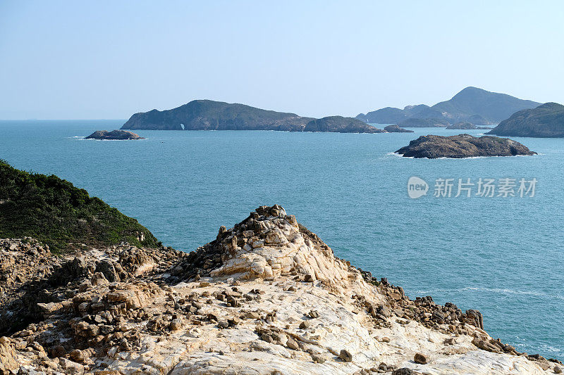 香港联合国教科文组织世界地质公园、西贡东郊野公园的岩石海岸