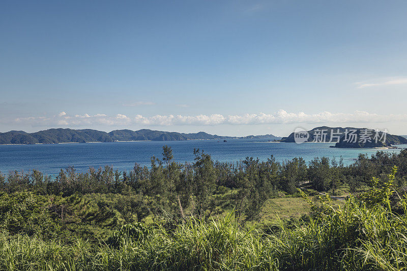 日本冲绳岛的Kerama群岛