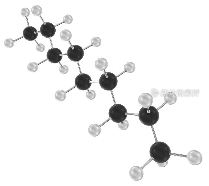 壬烷分子C9H20