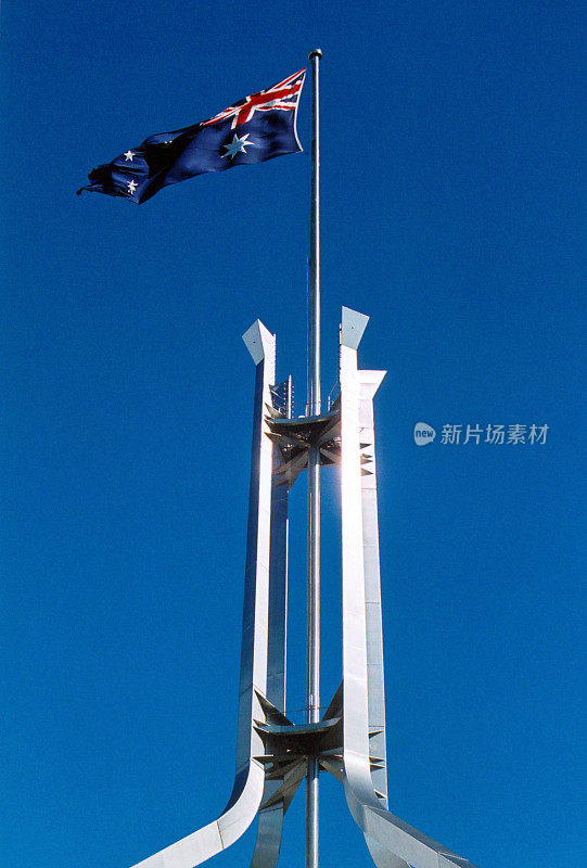 新国会大厦旗杆，堪培拉，澳大利亚首都领地