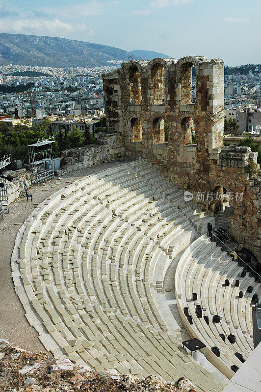 雅典卫城的希腊剧院