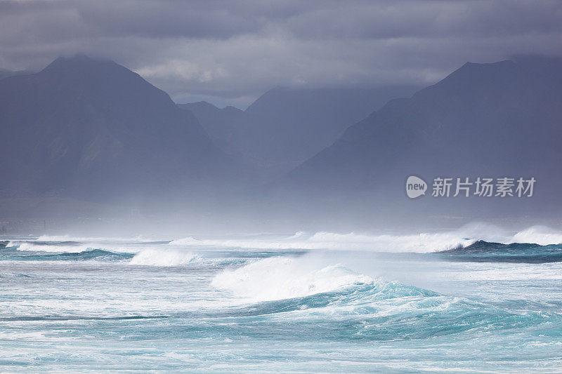 毛伊岛冬天冲浪