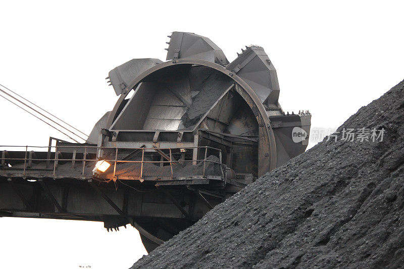 大型抓斗移动煤炭