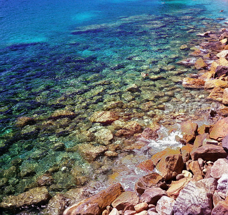 清澈的海水