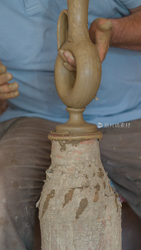 手工制作陶器轮