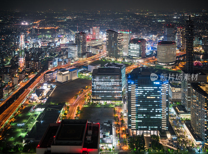 横滨港人未来21号夜景