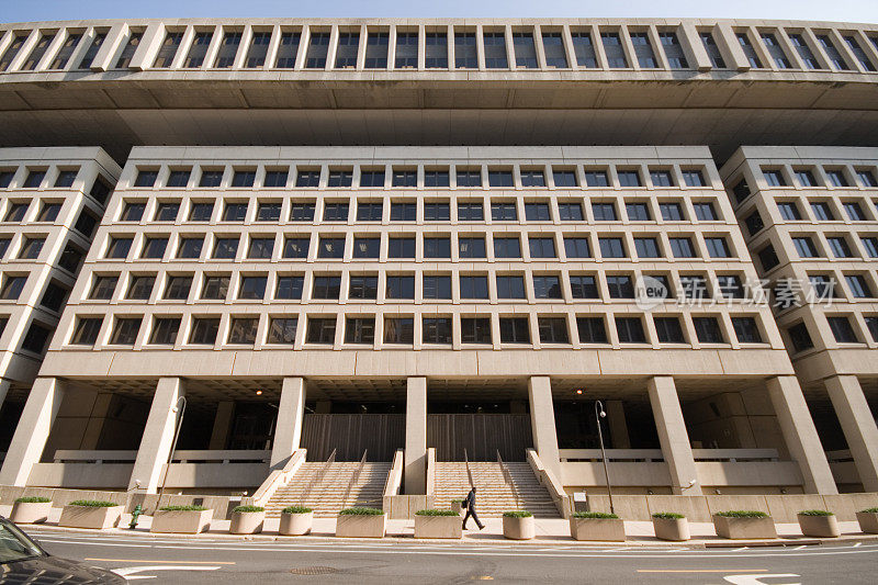 华盛顿特区联邦调查局大楼入口