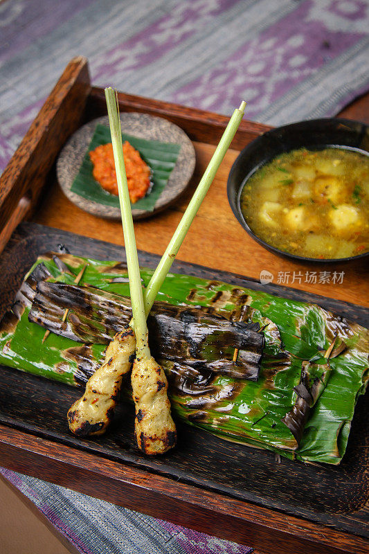 传统的巴厘岛食物菜单
