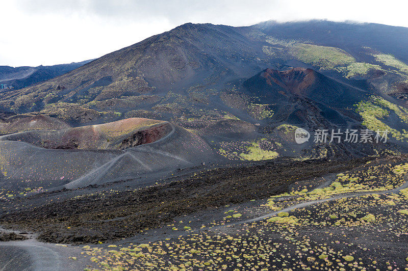 意大利西西里岛的埃特纳火山