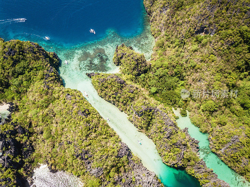 巴拉望岛小泻湖和菲律宾大泻湖