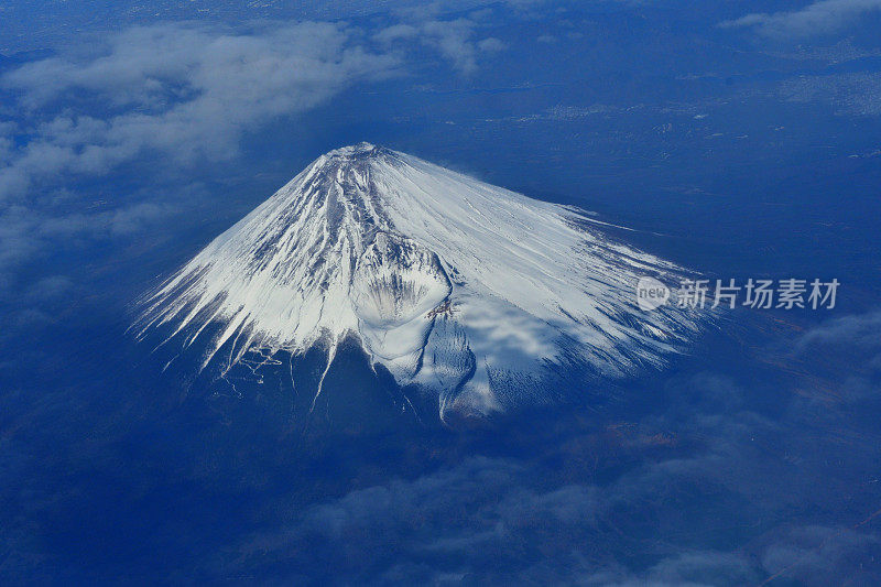 富士山:从天空看