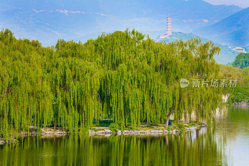 北京颐和园的湖